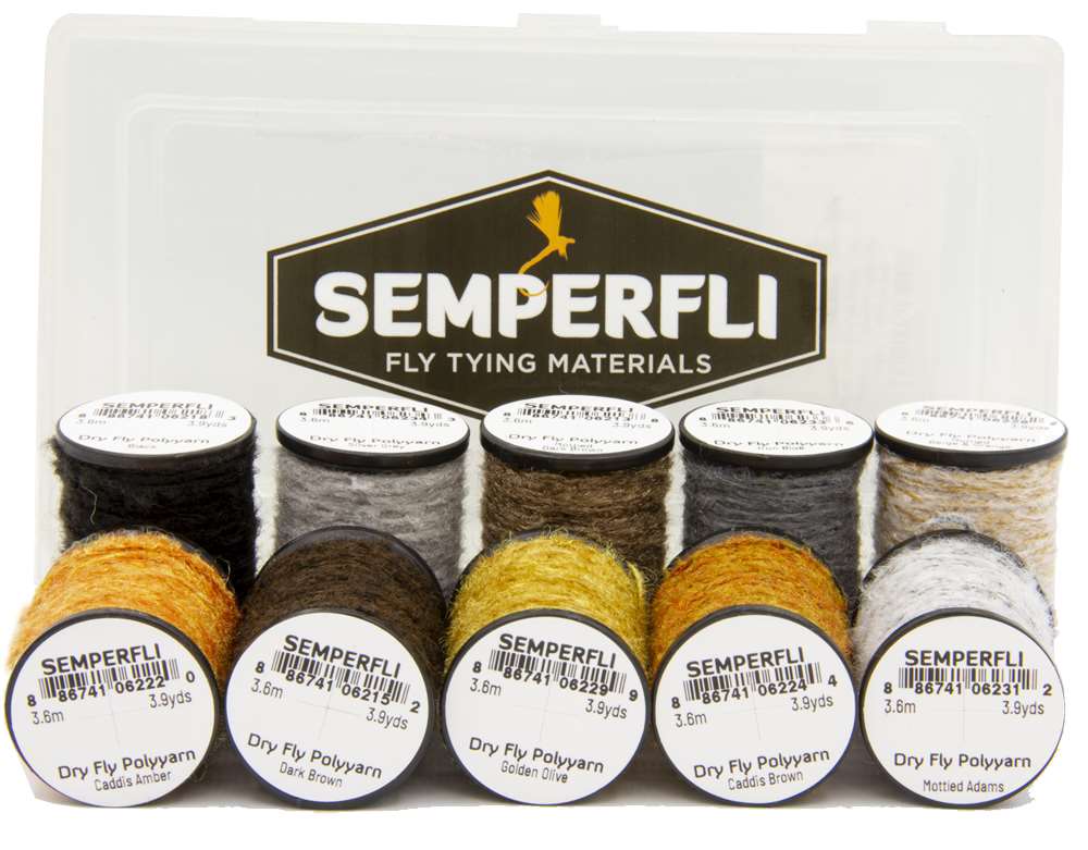 Semperfli Dry Fly Polyyarn Caddis Collection Fly Tying Materials